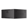 Lanberg Rack cabinet 19" wall-mounted 4U 600 fast assembly (flat pack), black | Lanberg