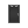 Lanberg Rack cabinet 10" wall-mount 9U/280x310 (flat pack) with glass door, black | Lanberg