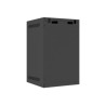 Lanberg Rack cabinet 10" wall-mount 9U/280x310 (flat pack) with glass door, black | Lanberg