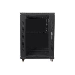 Lanberg Rack cabinet 19" free-standing 15U/600x600 (flat pack), black | Lanberg