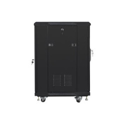 Lanberg Rack cabinet 19" free-standing 15U/600x600 (flat pack), black | Lanberg