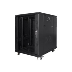Lanberg Rack cabinet 19" free-standing 15U/600x800 (flat pack), black | Lanberg