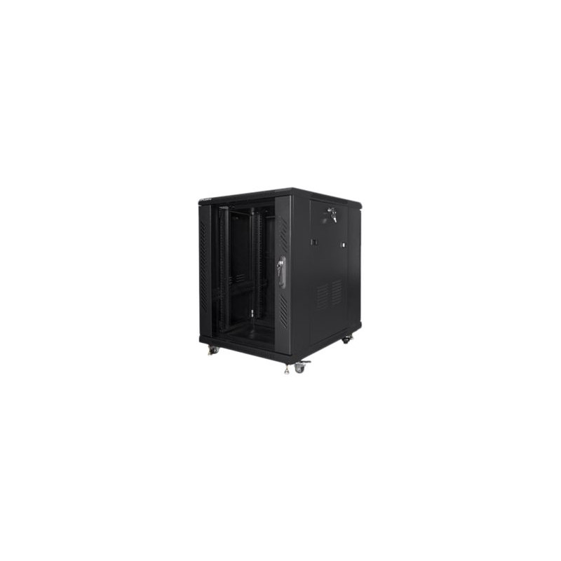 Lanberg Rack cabinet 19" free-standing 15U/600x800 (flat pack), black | Lanberg