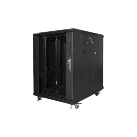 Lanberg Rack cabinet 19" free-standing 15U/600x800 (flat pack), black | Lanberg