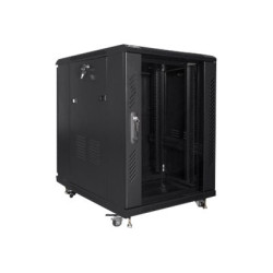 Lanberg Rack cabinet 19" free-standing 15U/600x800 (flat pack), black | Lanberg