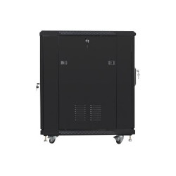 Lanberg Rack cabinet 19" free-standing 15U/600x800 (flat pack), black | Lanberg