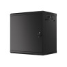 Lanberg Rack cabinet 19" wall-mount 12U/600x450 for self-assembly with metal door (flat pack), black | Lanberg