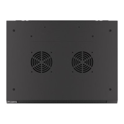 Lanberg Rack cabinet 19" wall-mount 12U/600x450 for self-assembly with metal door (flat pack), black | Lanberg