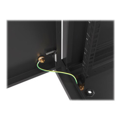 Lanberg Rack cabinet 19" wall-mount 12U/600x450 for self-assembly with metal door (flat pack), black | Lanberg