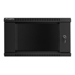 Lanberg Rack cabinet 19" wall-mount 6U/600x600 (flat pack) V2, black | Lanberg
