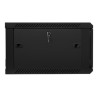 Lanberg Rack cabinet 19" wall-mount 6U/600x600 (flat pack) V2, black | Lanberg