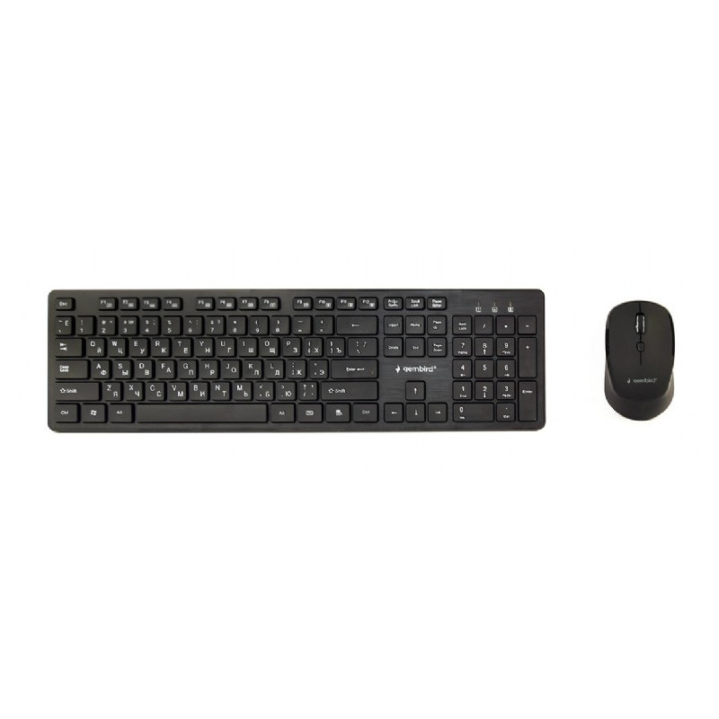 Gembird KBS-WCH-04-RU | Keyboard and Mouse Set | Wireless | Russian | Black
