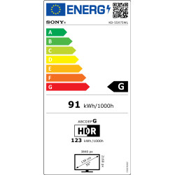 Sony | KD55X75WL | 55" (139 cm) | Android | QFHD | Black