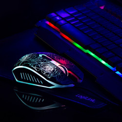 Logilink | Gaming-Set, keyboard, mouse and mouspad | ID0185 | Metal | Keyboard, Mouse and Pad Set | Wired | Mouse included | DE 