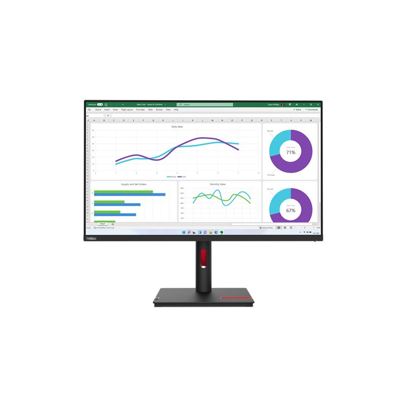 Lenovo | ThinkVision | T32h-30 | 31.5 " | IPS | 16:9 | 60 Hz | 4 ms | 2560 x 1440 pixels | 350 cd/m | HDMI ports quantity 1x HDM