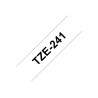 Brother | TZ-241 Laminated Tape | Black on White | TZe | 8 m | 1.8 cm