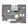 Brother | TZ-S231 Strong Adhesive Laminated Tape | Black on White | TZe | 8 m | 1.2 cm