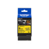 Brother | TZe-FX611 Flexible ID Laminated Tape | Black on Yellow | TZe | 8 m | 6 cm