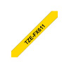 Brother | TZe-FX611 Flexible ID Laminated Tape | Black on Yellow | TZe | 8 m | 6 cm