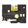 Brother | TZe-FX611 Flexible ID Laminated Tape | Black on Yellow | TZe | 8 m | 6 cm