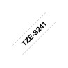 Brother | TZe-S241 Strong Adhesive Laminated Tape | Black on White | TZe | 8 m | 1.8 cm