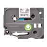 Brother | TZe-S241 Strong Adhesive Laminated Tape | Black on White | TZe | 8 m | 1.8 cm