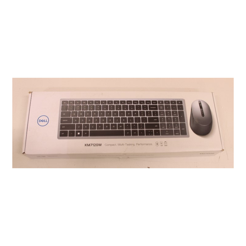 SALE OUT. | Dell | Keyboard and Mouse | KM7120W | Wireless | 2.4 GHz, Bluetooth 5.0 | Batteries included | US | REFURBISHED | Bl