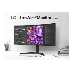 LG | Curved Monitor | 34WQ75C-B | 34 " | IPS | QHD | 21:9 | 60 Hz | 5 ms | 3440 x 1440 | 300 cd/m | HDMI ports quantity 2 | Blac