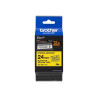 Brother | TZe-S651 Strong Adhesive Laminated Tape | Black on Yellow | TZe | 8 m | 2.4 cm
