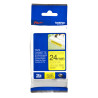 Brother | TZe-S651 Strong Adhesive Laminated Tape | Black on Yellow | TZe | 8 m | 2.4 cm