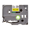 Brother | TZe-S651 Strong Adhesive Laminated Tape | Black on Yellow | TZe | 8 m | 2.4 cm