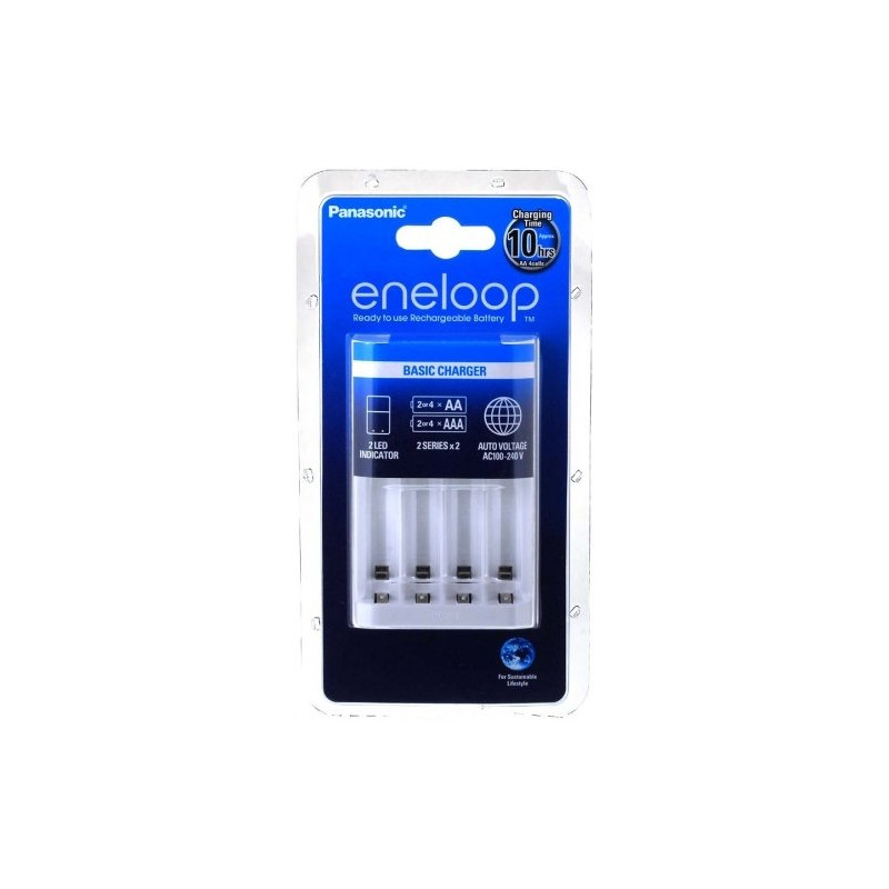 Panasonic eneloop Basic battery charger 2 or 4 AA/AAA