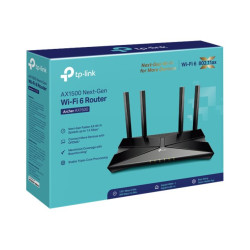 Wi-Fi 6 Router | Archer AX1500 | 802.11ax | 1201+300 Mbit/s | 10/100/1000 Mbit/s | Ethernet LAN (RJ-45) ports 4 | Mesh Support N