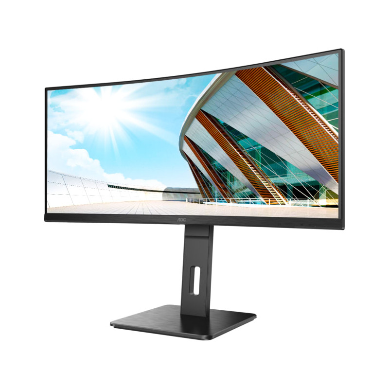 AOC | Curved Monitor | CU34P2A | 34 " | VA | 21:9 | 100 Hz | 1 ms | 3440 1440 | 300 cd/m | Headphone out (3.5mm) | HDMI ports qu