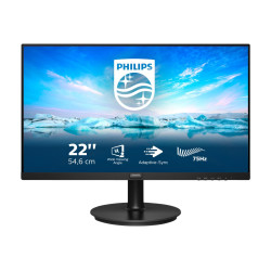 Philips | LCD monitor | 222V8LA/00 | 21.5 inch (54.6 cm) " | VA | FHD | 16:9 | 75 Hz | 4 ms | 1920 x 1080 pixels | 250 cd/m | He