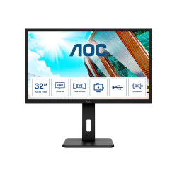 AOC | Monitor | Q32P2 | 31.5 " | IPS | WQHD | 16:9 | 75 Hz | 4 ms | 2560 x 1440 | 250 cd/m | Headphone out (3.5mm) | HDMI ports 