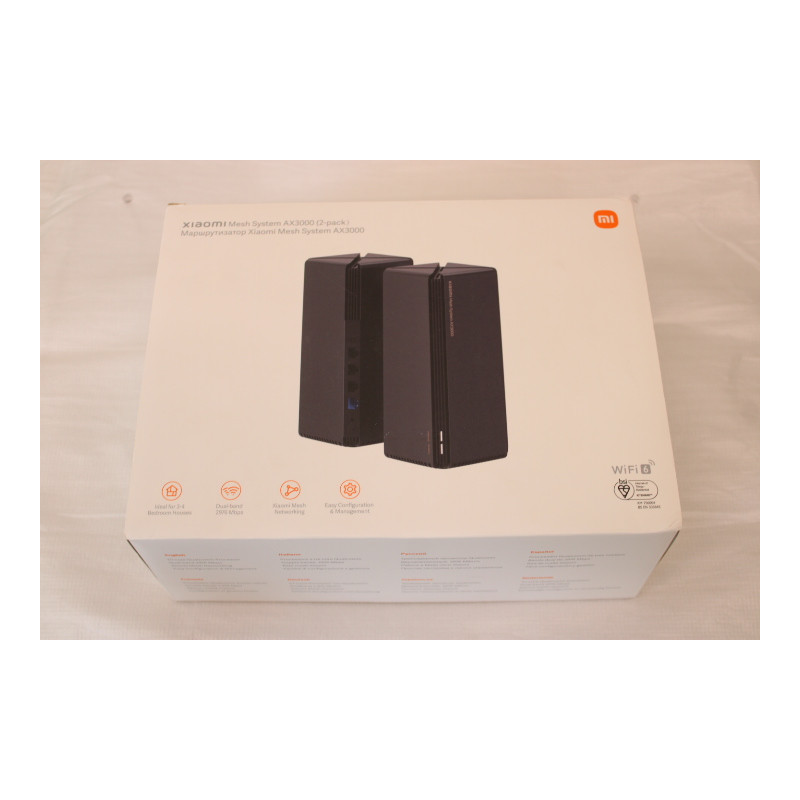 SALE OUT. Xiaomi Mesh System AX3000(2-pack) | Mesh System | AX3000 (2-pack) | 802.11ax | 574+2402 Mbit/s | Ethernet LAN (RJ-45) 