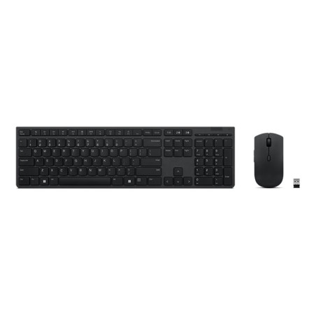Lenovo | Professional Wireless Rechargeable Combo Keyboard and Mouse | Keyboard and Mouse Set | Wireless | Mouse included | US |