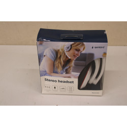 SALE OUT. Gembird MHS-001-GW Stereo headset, glossy white | Gembird | MHS-001-GW | Stereo headset | Built-in microphone | 3.5 mm