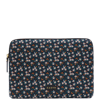Casyx | SLVS-000013 | Casyx for MacBook | Fits up to size 13 /14 " | Sleeve | Midnight Garden | Waterproof