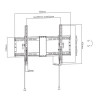 Gembird | Wall mount | Tilt | 37-80 " | Maximum weight (capacity) 70 kg | Black