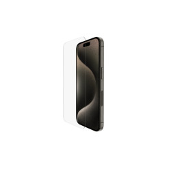 Belkin | ScreenForce Pro | UltraGlass2 Anti-Microbial Screen Protector | Apple | For iPhone 15 Pro | Glass | Transparent | Clear