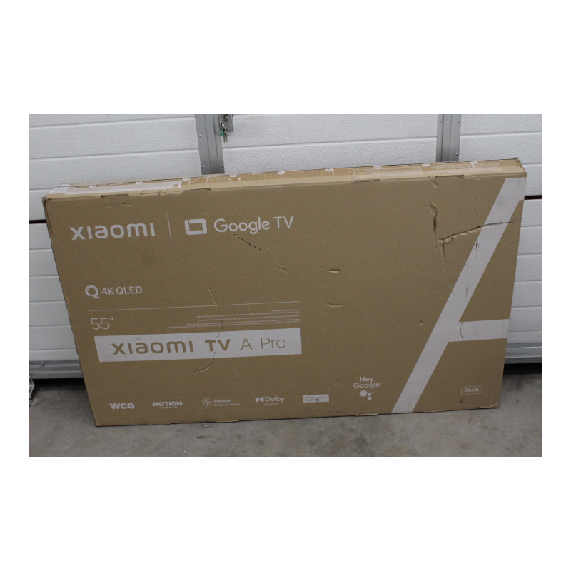 Xiaomi | QLED TV A Pro 2025 | 55'' | Smart TV | Google TV | 4K UHD | Black | USED, STICKER ON SCREEN, ACTIVATED OS, MISSING REMO