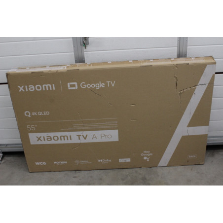 Xiaomi | QLED TV A Pro 2025 | 55'' | Smart TV | Google TV | 4K UHD | Black | USED, STICKER ON SCREEN, ACTIVATED OS, MISSING REMO