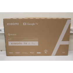 Xiaomi | QLED TV A Pro 2025 | 43'' | Smart TV | Google TV | 4K UHD | Black | USED, MISSING: TV BAG, BATTERIES, MANUALS AND SCREW