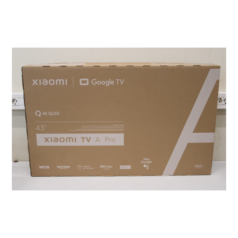 Xiaomi | QLED TV A Pro 2025 | 43'' | Smart TV | Google TV | 4K UHD | Black | USED, MISSING: TV BAG, BATTERIES, MANUALS AND SCREW