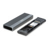 Digitus USB M.2 hard disk enclosure, SSD, external, NVMe + SATA, 10Gbps (NVMe) 6 Gbps (SATA), USB3.1 Gen2 | DA-71156
