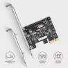 AXAGON Two-channel SATA III PCI-Express controller with two internal SATA port outputs | PCES-SJ2