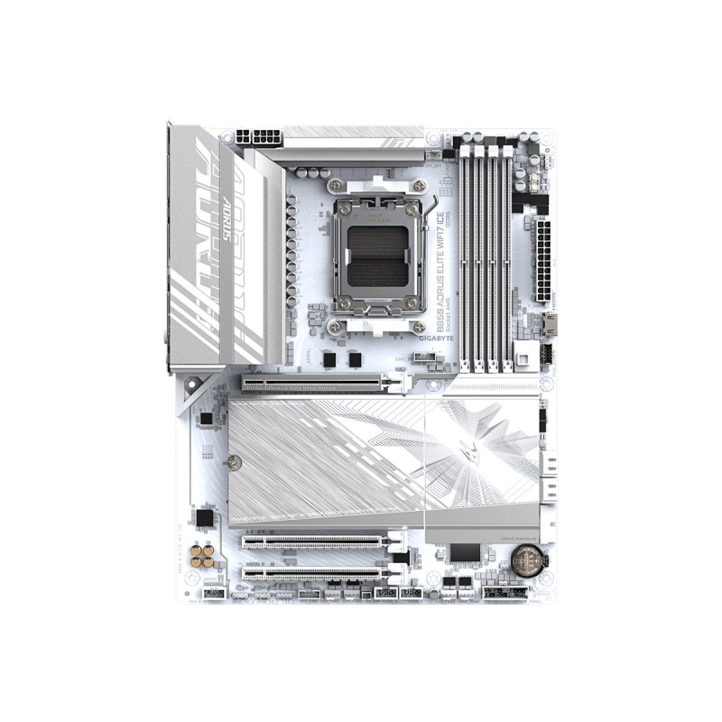 Gigabyte B850 A ELITE WF7 ICE | Processor family AMD | Processor socket AM5 | DDR5 | Supported hard disk drive interfaces SATA, 