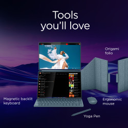 Lenovo Yoga Book 9 14IAH10 | Tidal Teal | 2x14 " | OLED | Touchscreen | 2.8K WQXGA+ | 2880 x 1800 pixels | Glossy | Intel Core U
